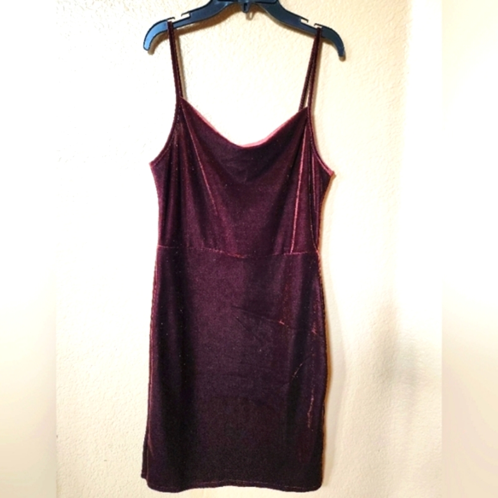 Gemma & Olivia Brown Velvet Dress Size Teen L
